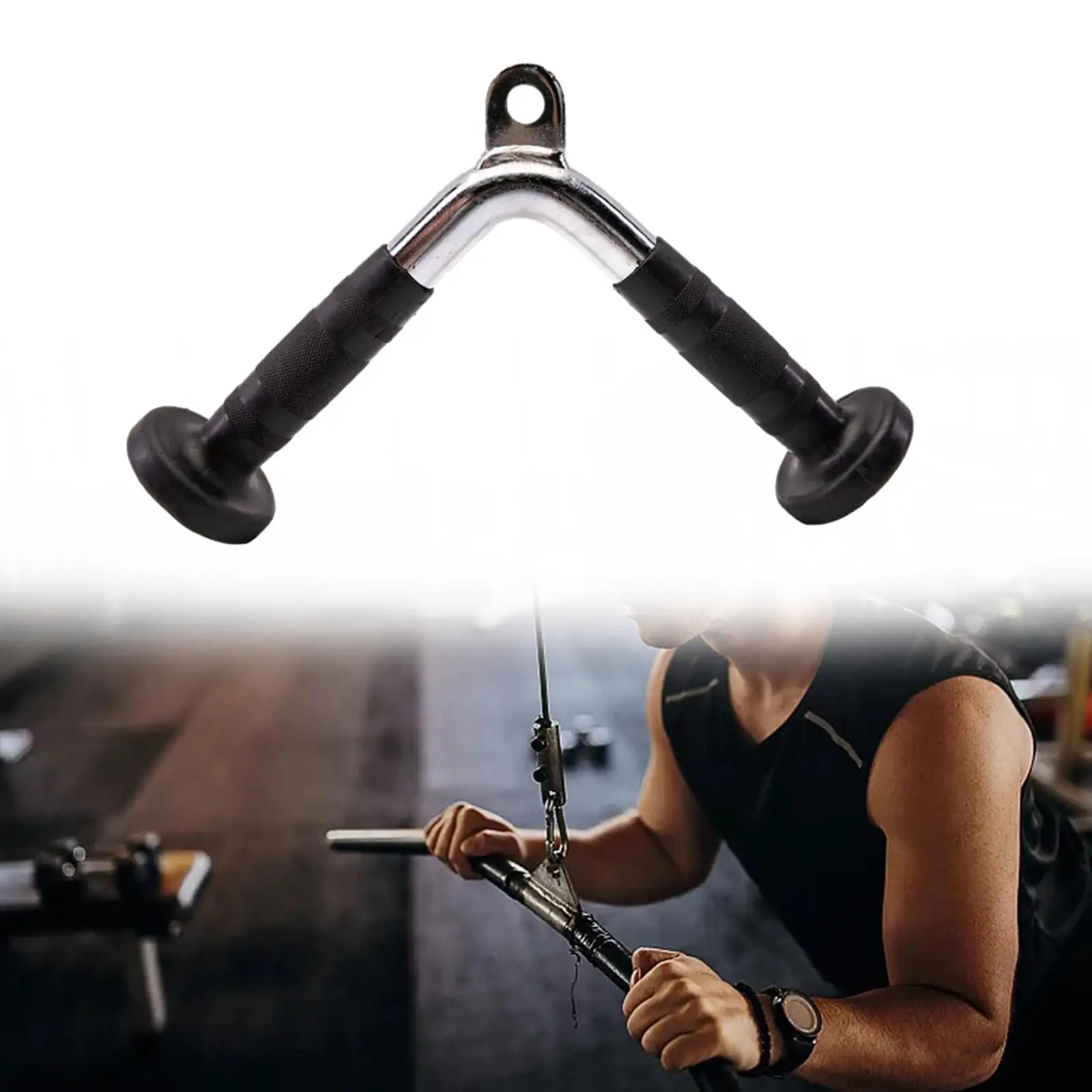 Tricep Press Push Down Bar Exercise Handle Tricep V Bar for Weightlifting Fitness Training Arm Shoulder Muscle Exerciser
Tricep Press Push Down Bar Exercise Handle Tricep V Bar for Weightlifting Fitness Training Arm Shoulder Muscle Exerciser