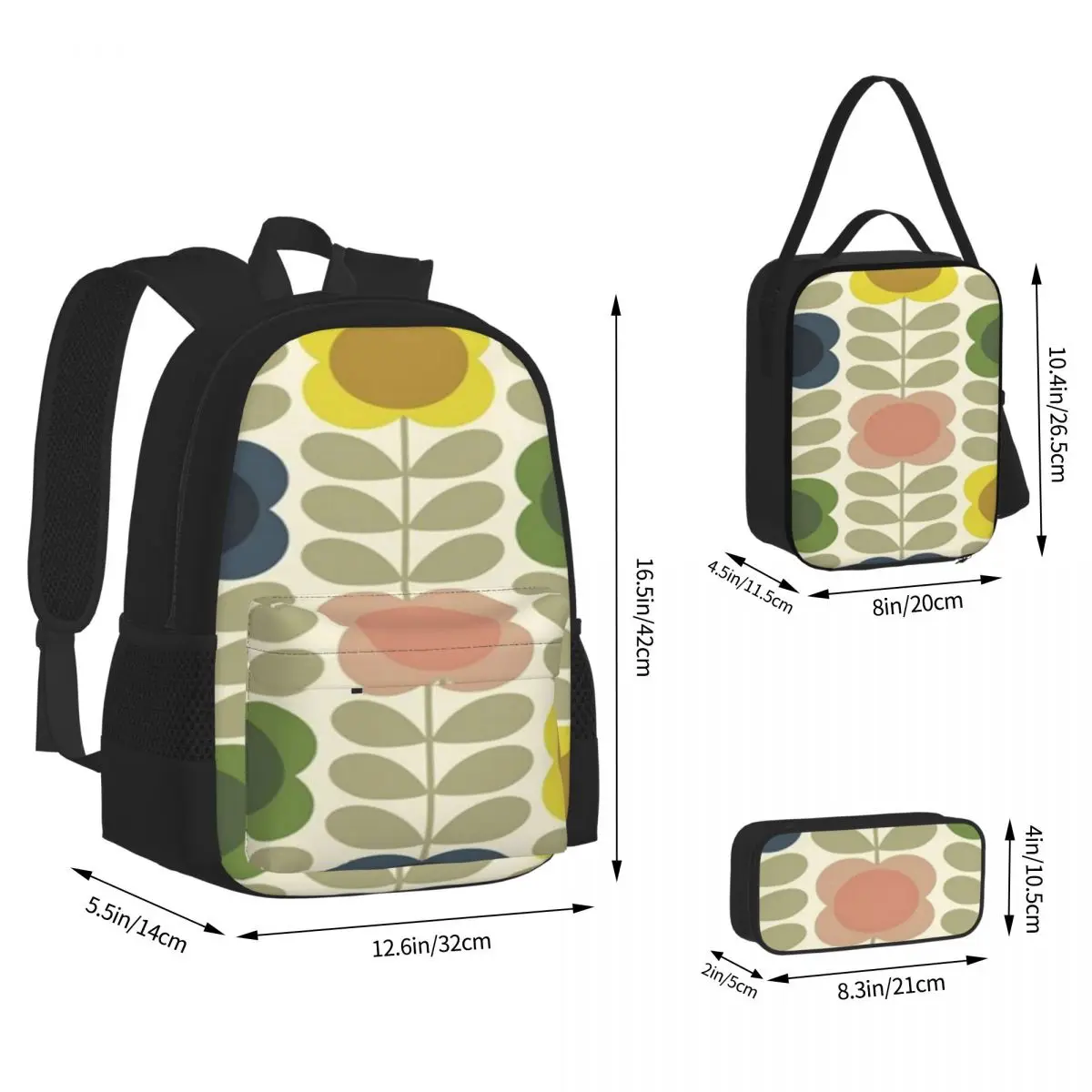 Orla Kiely, Multi Stem Flowers, Colorful Flowers Backpack Boy Girl Bookbag Children School Bag Lunch Bag Pen Bag Three-Piece Set
Orla Kiely, Multi Stem Flowers, Colorful Flowers Backpack Boy Girl Bookbag Children School Bag Lunch Bag Pen Bag Three-Piece Set