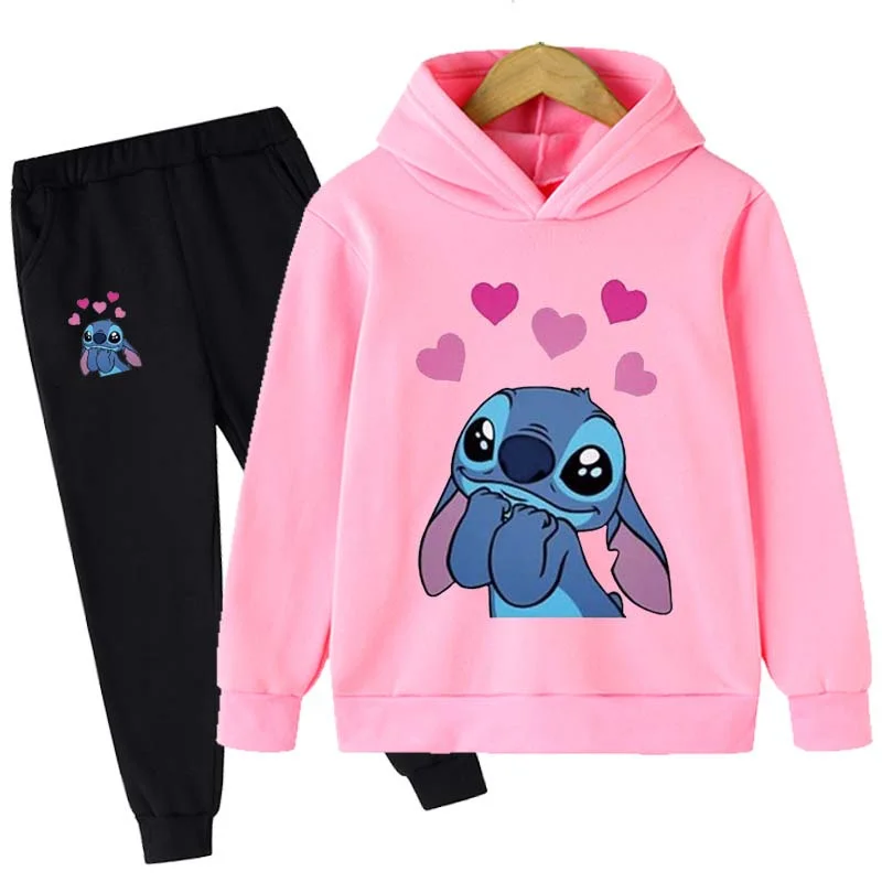Spring Autumn Baby Boys Girls Stitch Clothes Children Fashion Costume Kids Tracksuits Cartoon Harajuku Hoodies Pants 2Pcs Sets
Spring Autumn Baby Boys Girls Stitch Clothes Children Fashion Costume Kids Tracksuits Cartoon Harajuku Hoodies Pants 2Pcs Sets