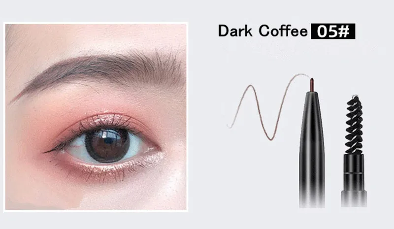 KCKC COLOR Eyebrow Pencil Brow Enhancer Pen Double Fine Head and Brush Long Lasting Eye Brow Definer Cosmetics Easy to Wear 16 S07a1a30a5852432a9a71db625dc49d23z