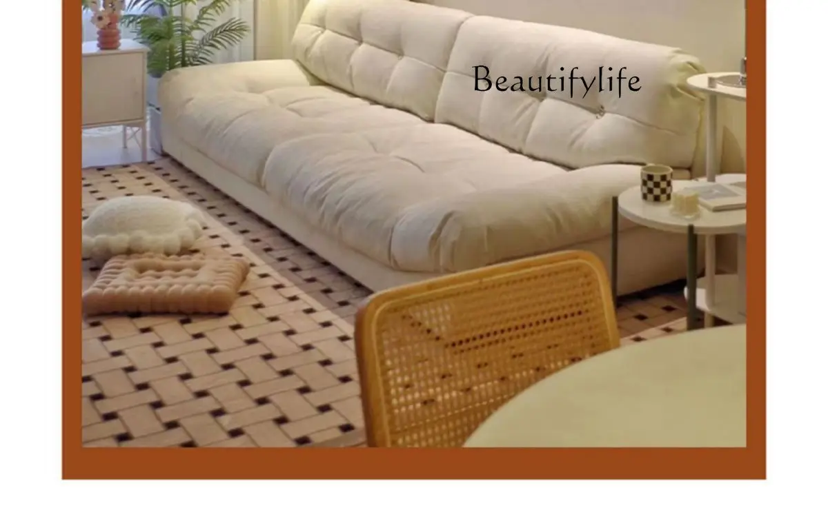 Casual Light Luxury Lazy Sofa Small Apartment Living Room Home Cloud Sofa Simple Cream Style
Casual Light Luxury Lazy Sofa Small Apartment Living Room Home Cloud Sofa Simple Cream Style