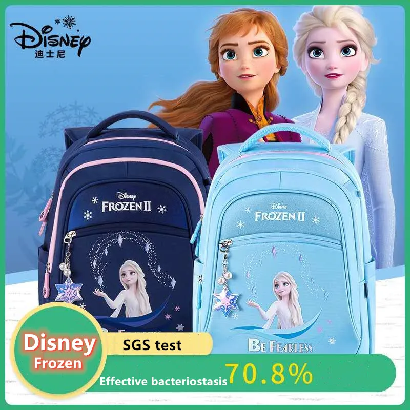 

Disney Frozen School Bags For Girls Elsa Anna Grade 1-3 Primary Student Shoulder Orthopedic Backpack Large Capacity Gift Mochila