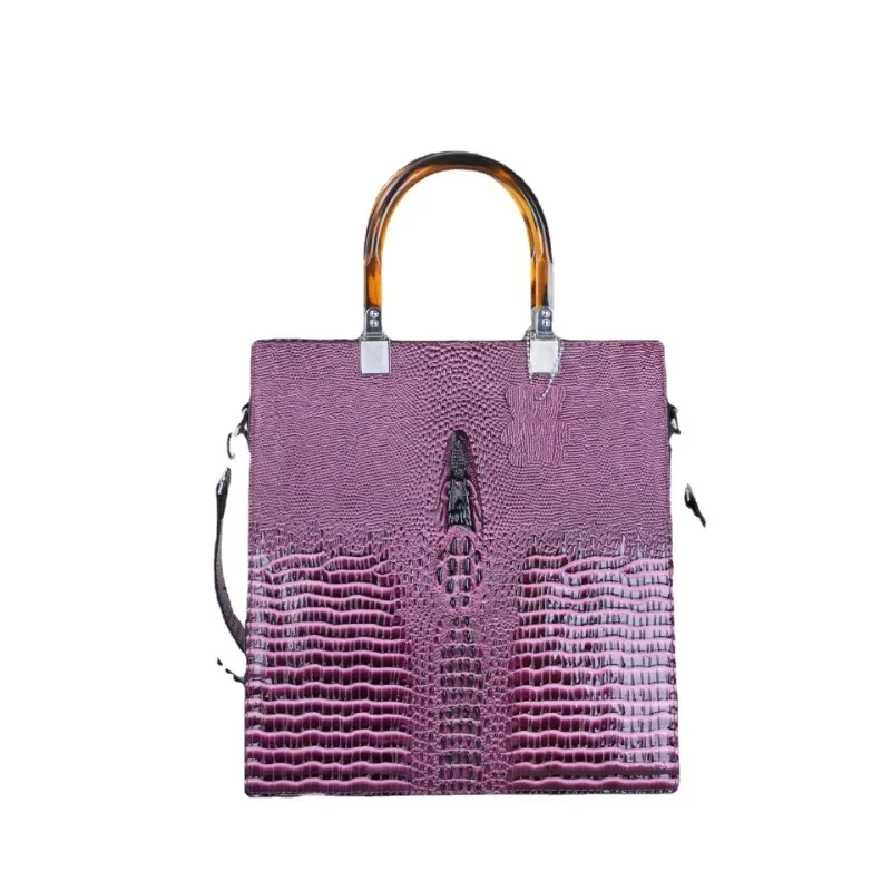 

Crocodile Tote Bag New Fashion Mom Large Capacity Big Bag Ladies Cross Shoulder Bill of Lading Shoulder Bag