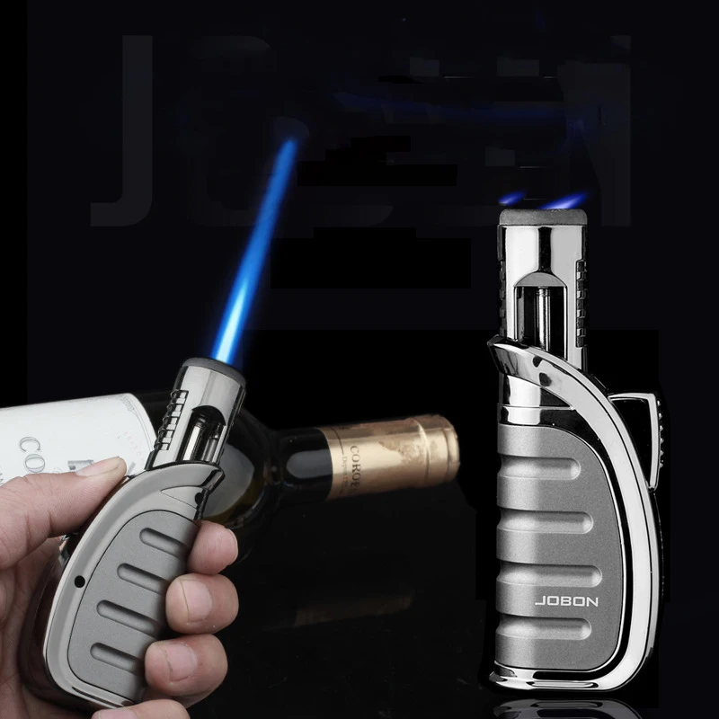 Оригинальная газовая зажигалка JOBON, металлическая ветрозащитная Зажигалка для сигар с синим пламенем, прямая поджигающая Зажигалка для сигарет
Оригинальная газовая зажигалка JOBON, металлическая ветрозащитная Зажигалка для сигар с синим пламенем, прямая поджигающая Зажигалка для сигарет