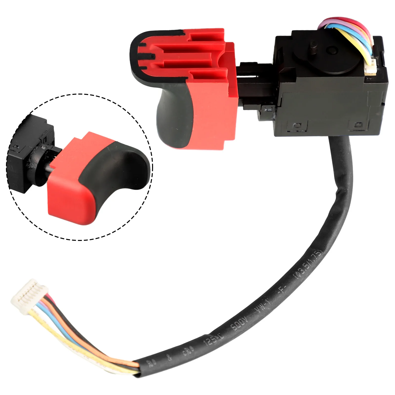 Switch Cordless Drill 4x6.5x1.6cm Black Maximum Current: Plastic And Metal Red Voltage: 7.2 V - 24 V Brand New
Switch Cordless Drill 4x6.5x1.6cm Black Maximum Current: Plastic And Metal Red Voltage: 7.2 V - 24 V Brand New