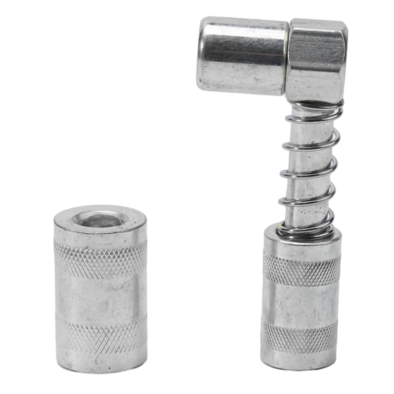 2pcs 90 Degree Grease Nozzle Adapter 3 Jaw Coupler Grease Fitting Tool With Sleeve 3000-4500PSI Carbon Steel Spring-Loaded Sleev
2pcs 90 Degree Grease Nozzle Adapter 3 Jaw Coupler Grease Fitting Tool With Sleeve 3000-4500PSI Carbon Steel Spring-Loaded Sleev