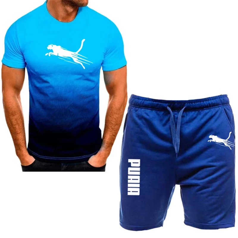 2024 new men's fashionable sportswear, summer wear, men's fitness wear, short sleeved T-shirt and shorts, quick drying 2-piece s
2024 new men's fashionable sportswear, summer wear, men's fitness wear, short sleeved T-shirt and shorts, quick drying 2-piece s