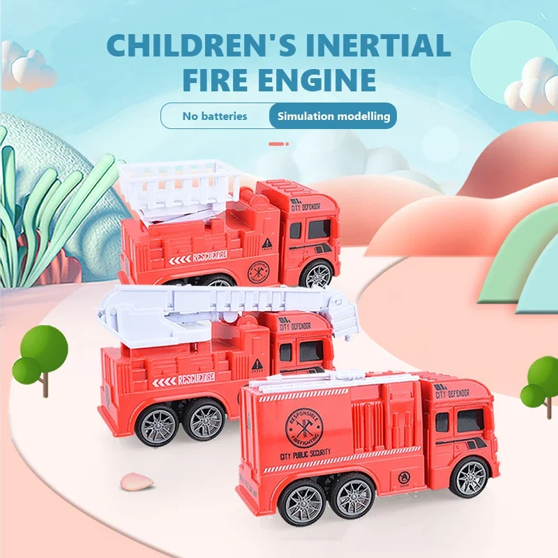 

Fire Truck Engineering Vehicle Toys Construction Excavator Tractor Bulldozer Fire Truck Models Kids Toy Car for Boys Birth