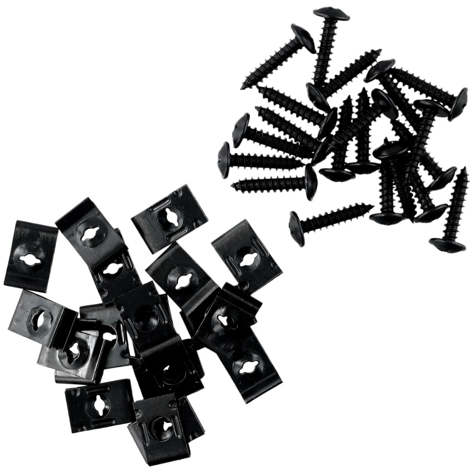 Car Bumper Fender Trim U-type Clips Metal Parts Replacement With Screw 20Set Black New Useful Durable High Quality
Car Bumper Fender Trim U-type Clips Metal Parts Replacement With Screw 20Set Black New Useful Durable High Quality