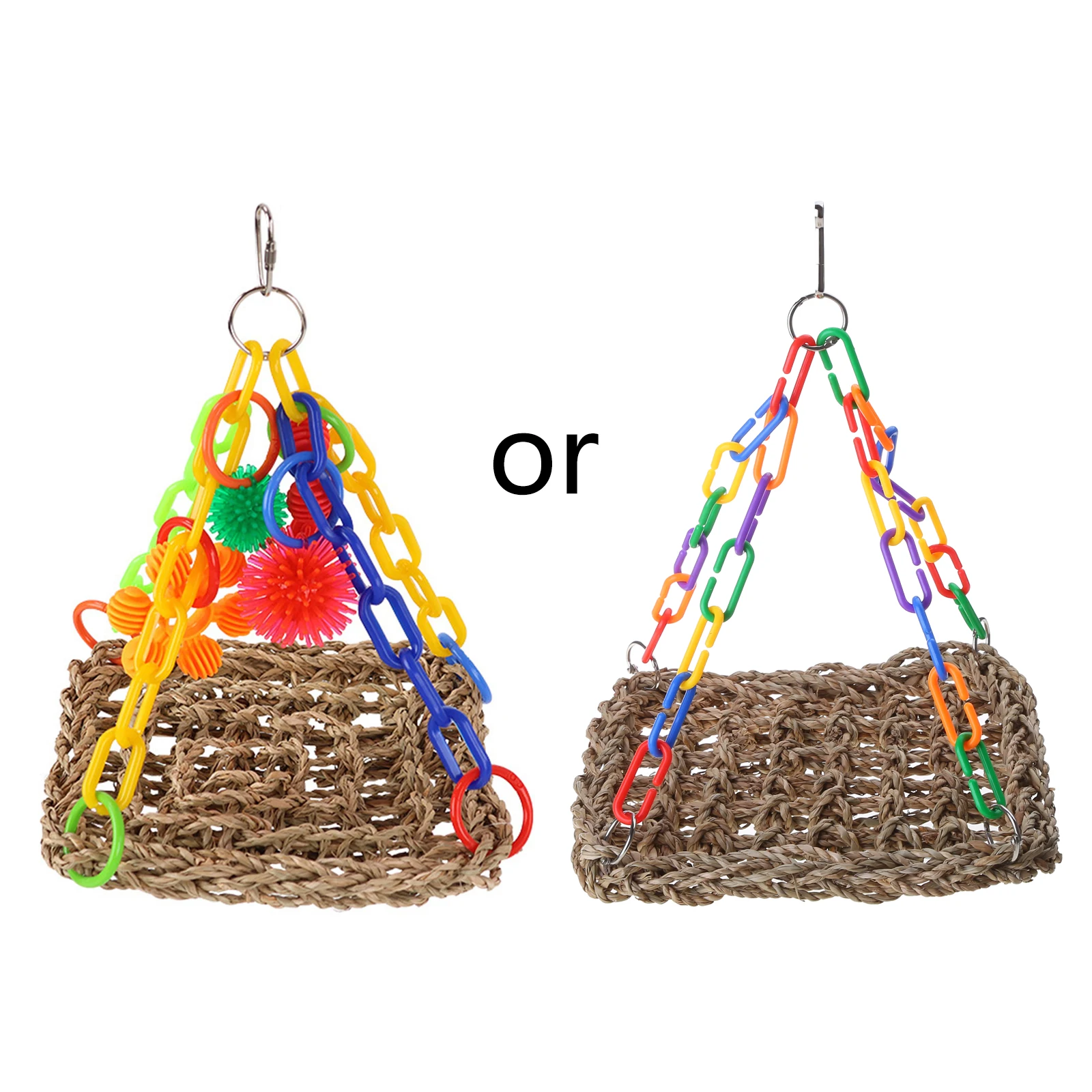Parrots Grass Hammock Swing Bridge Swing Standing Training Supplies Bridge Woven Hammock with Colorful Chain Toy 6XDE
Parrots Grass Hammock Swing Bridge Swing Standing Training Supplies Bridge Woven Hammock with Colorful Chain Toy 6XDE