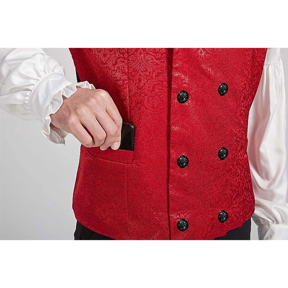 Men's Double Breasted Suit Waistcoat Victorian Style Fashionable Cosplay Vest Available in Multiple Colors S 3XL
Men's Double Breasted Suit Waistcoat Victorian Style Fashionable Cosplay Vest Available in Multiple Colors S 3XL