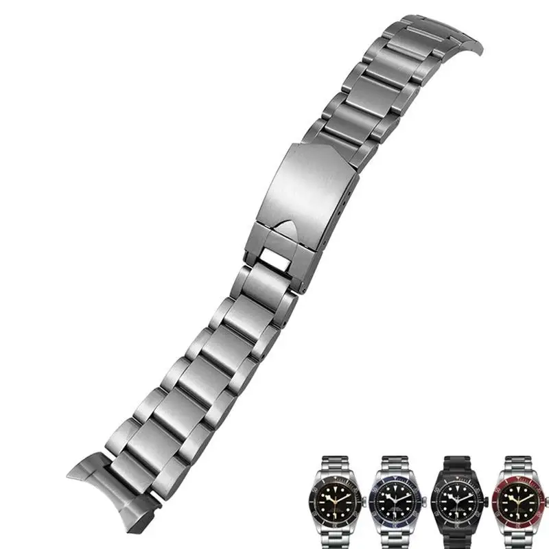 

HAODEE для Tudor Heritage Black Bay Pelagos, серебряные браслеты, твердый ремешок для часов 22 мм, ремешки для часов из нержавеющей стали 316L