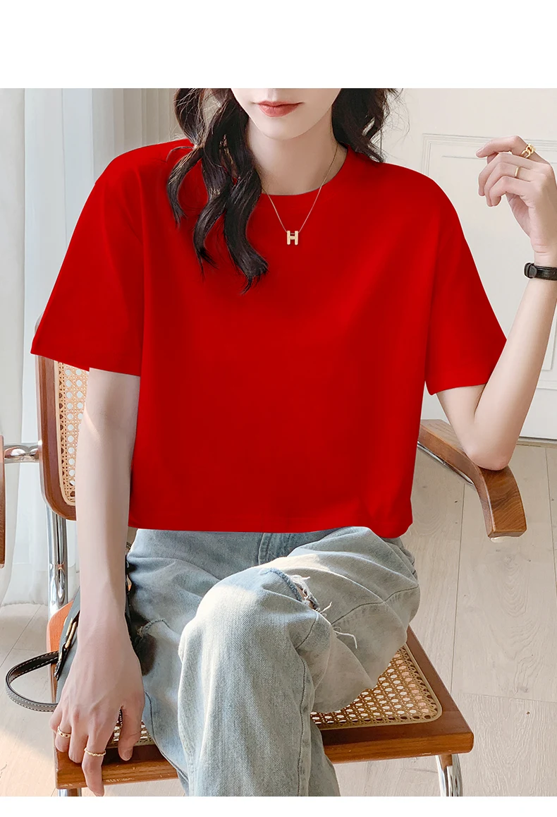 American retro u-neck right shoulder short-sleeved t-shirt for women summer 2024 new design niche gray slim short top
American retro u-neck right shoulder short-sleeved t-shirt for women summer 2024 new design niche gray slim short top