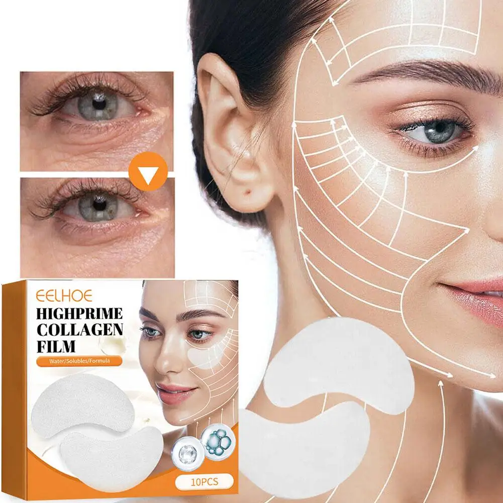 

5Pairs Collagen Soluble patches Film Anti Wrinkles Remove Dark Circles Nourish Mask Moisturizing Lift Firming Skin Eyes Care