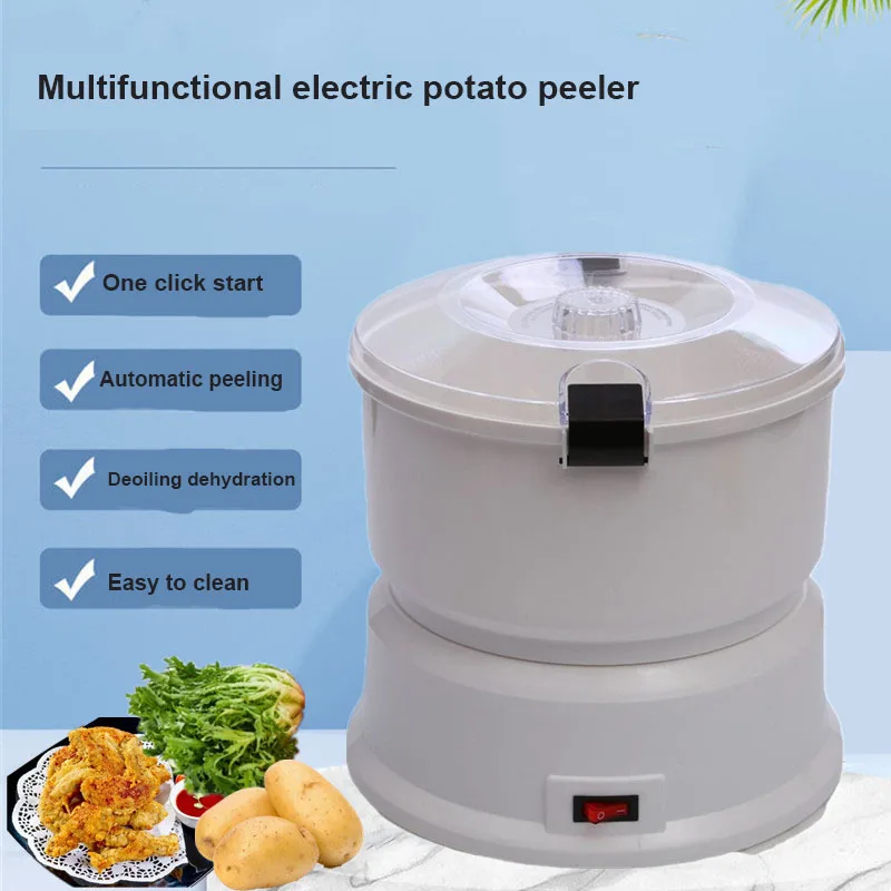 Household Electric Potato Peeler Automatic Peeler Kitchen Vegetable Salad Dehydrator By Rotating Friction High Volum 110V/220V
Household Electric Potato Peeler Automatic Peeler Kitchen Vegetable Salad Dehydrator By Rotating Friction High Volum 110V/220V