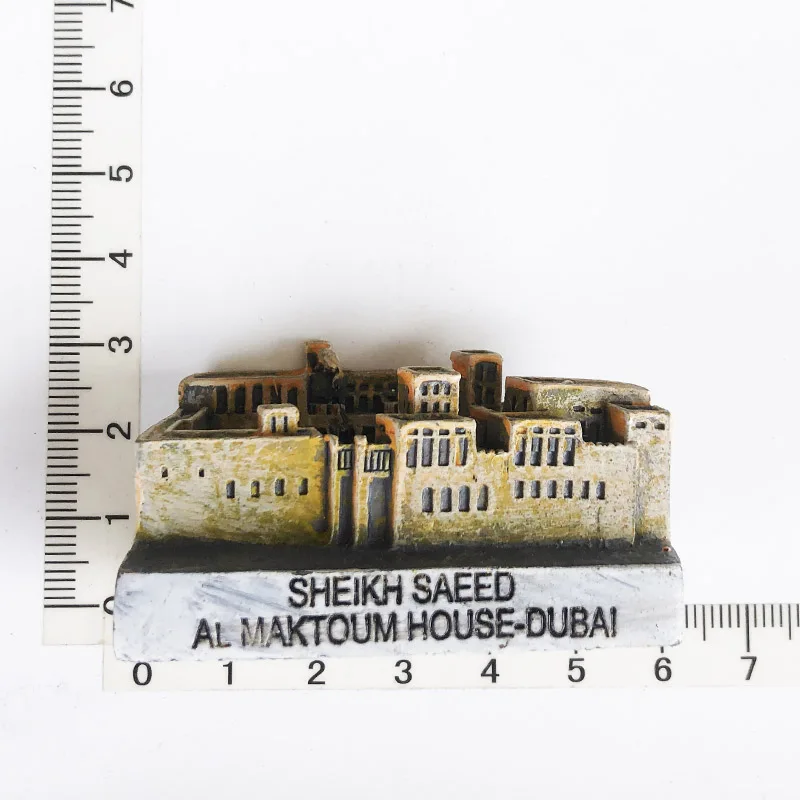 

Sheikh Said Al Maktoum Dubai House Design Fridge Magnet Gift Resin Decorations Message Stickers Travel Souvenir