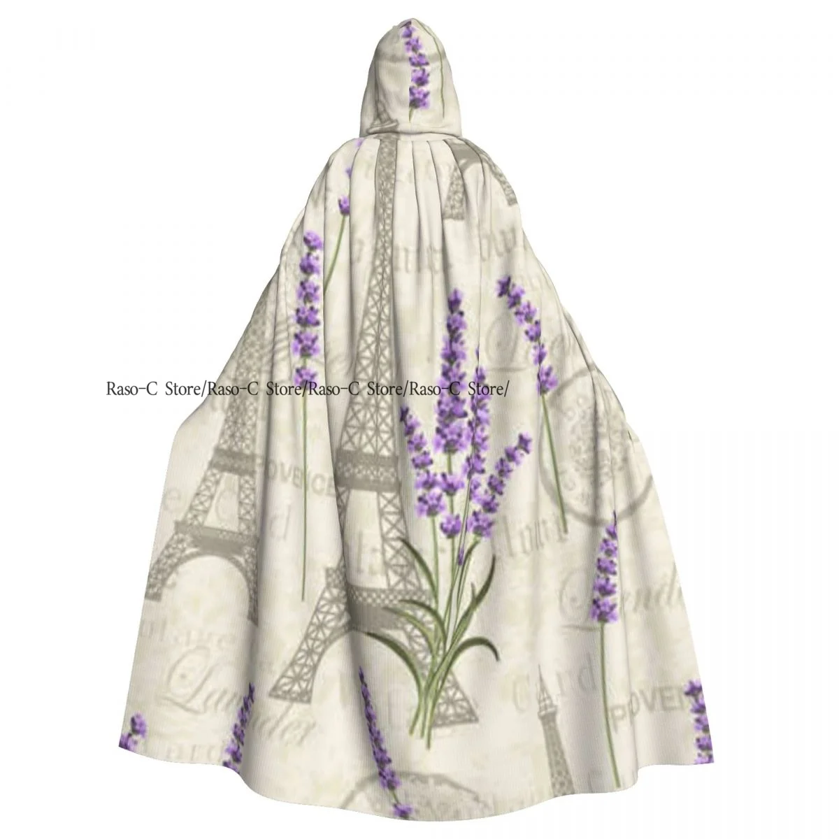 Floral With Eiffel Towers Hooded Cloak Polyester Unisex Witch Cape Costume Accessory
Floral With Eiffel Towers Hooded Cloak Polyester Unisex Witch Cape Costume Accessory
