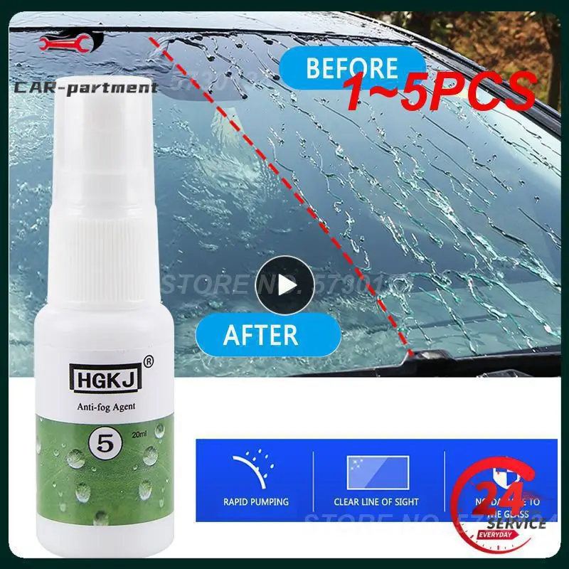 

1~5PCS 20-100ml Car Window Spray Glass Cleaner Paint Care Shampoo Polishe Waterproof Rainproof Anti-Fog Agent Water Repellents