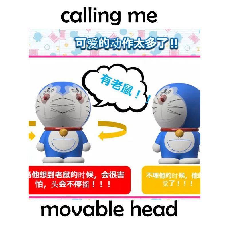 TOMY Doraemon calling look at me Movable talk Anime Figure Decoration surprise toys collect Valentine Birthday Christmas gift
TOMY Doraemon calling look at me Movable talk Anime Figure Decoration surprise toys collect Valentine Birthday Christmas gift