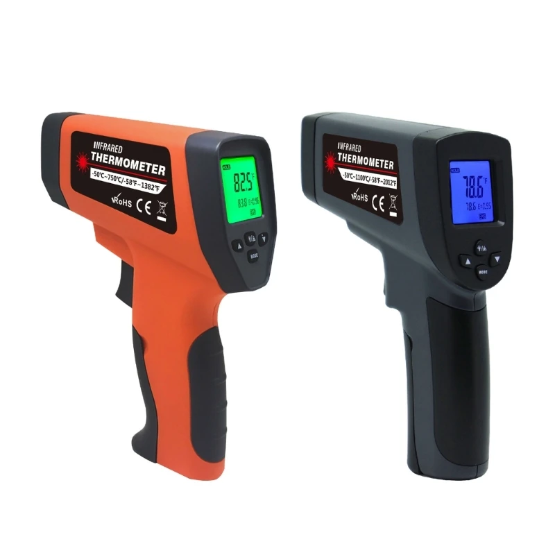 InfraredThermometer Non-Contact Digital Lasers Temperature Meter Digital Display -58℉~1382℉(-50℃~750℃) Thermometer Dropship
InfraredThermometer Non-Contact Digital Lasers Temperature Meter Digital Display -58℉~1382℉(-50℃~750℃) Thermometer Dropship