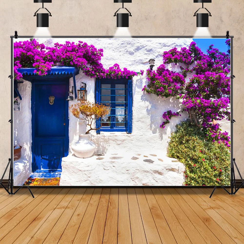 SHENGYONGBAO Street Seaside Island Scenery Old White Painted Houses Blooming Wedding Photos Photography Background Props FSJ-02
SHENGYONGBAO Street Seaside Island Scenery Old White Painted Houses Blooming Wedding Photos Photography Background Props FSJ-02