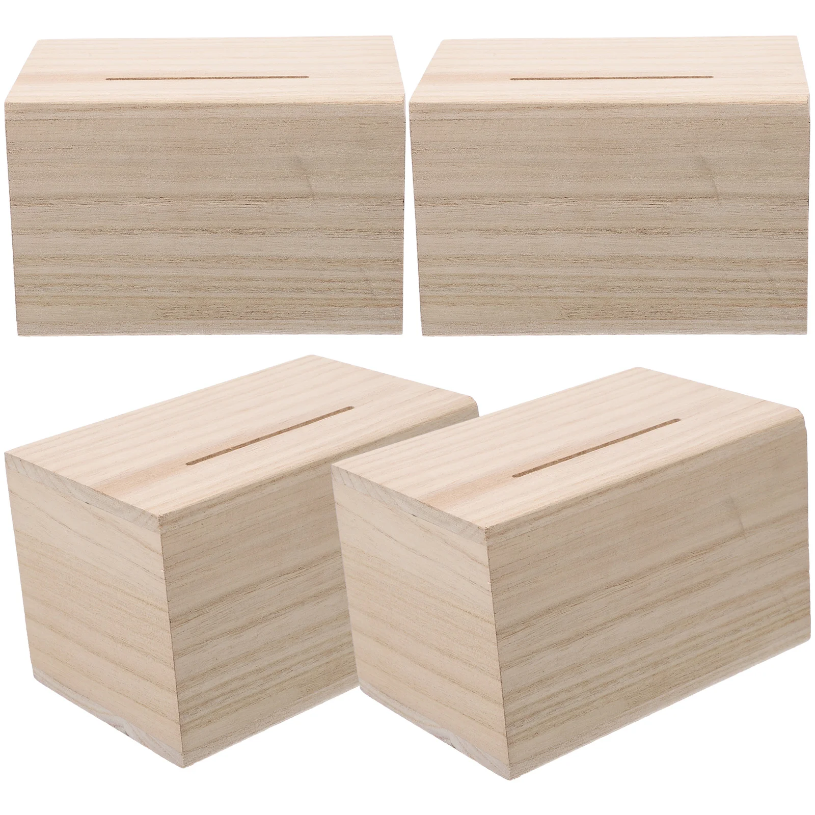 4 Pcs Decor Housewarming Supplies Simple Wood Piggy Bank Coin Container Can Desktop Saving Pot Child
4 Pcs Decor Housewarming Supplies Simple Wood Piggy Bank Coin Container Can Desktop Saving Pot Child