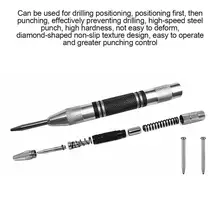 Center Punch Pin Steel Spring Window Breaker Non-slip Portable Woodworking Puncher S/L Center Punch
Center Punch Pin Steel Spring Window Breaker Non-slip Portable Woodworking Puncher S/L Center Punch