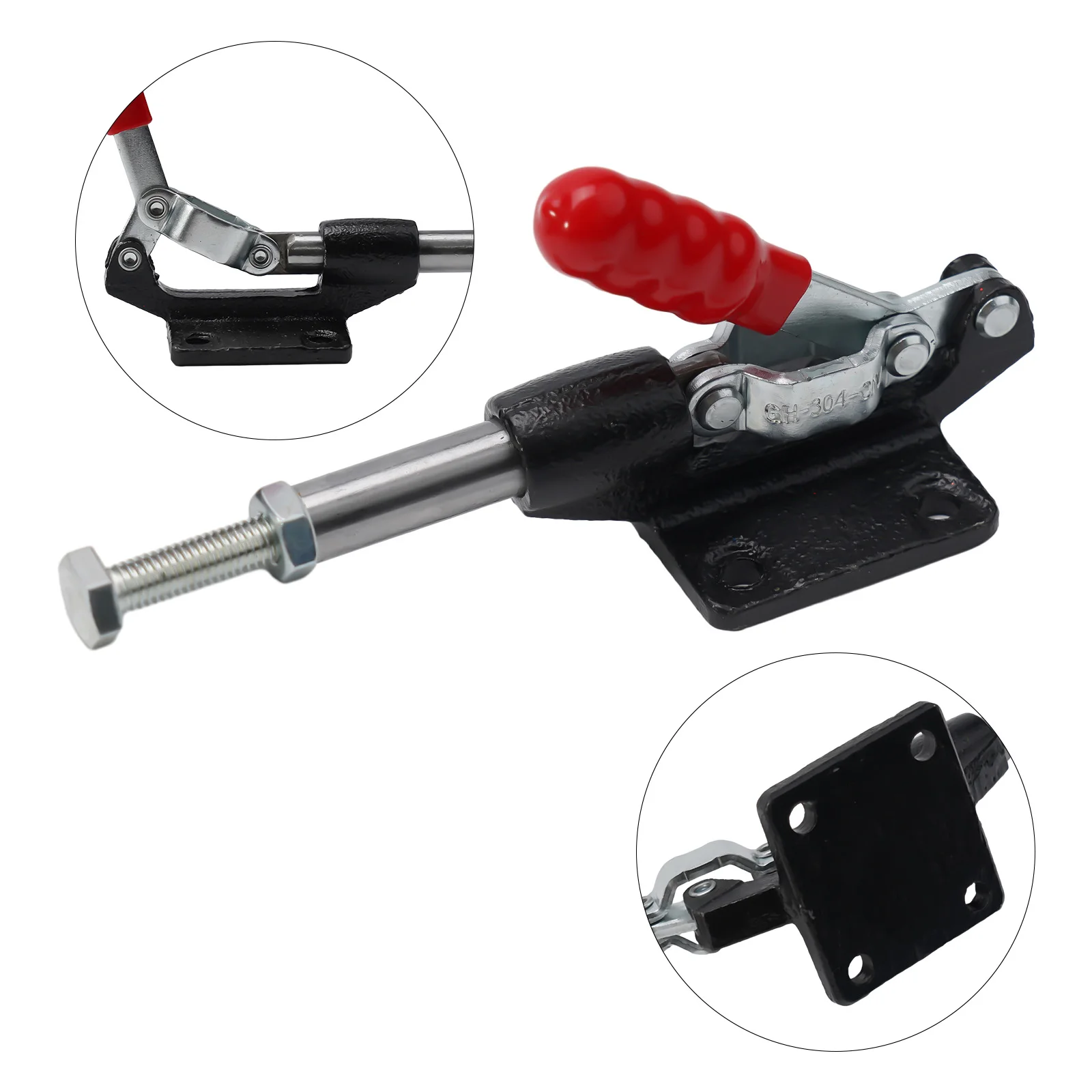 227kg-680kg Push Pull Type Toggle Clamp Quick Release Fixed Clamping 304C 305E Plunger Stroke Hand Tool Vertical Type
227kg-680kg Push Pull Type Toggle Clamp Quick Release Fixed Clamping 304C 305E Plunger Stroke Hand Tool Vertical Type