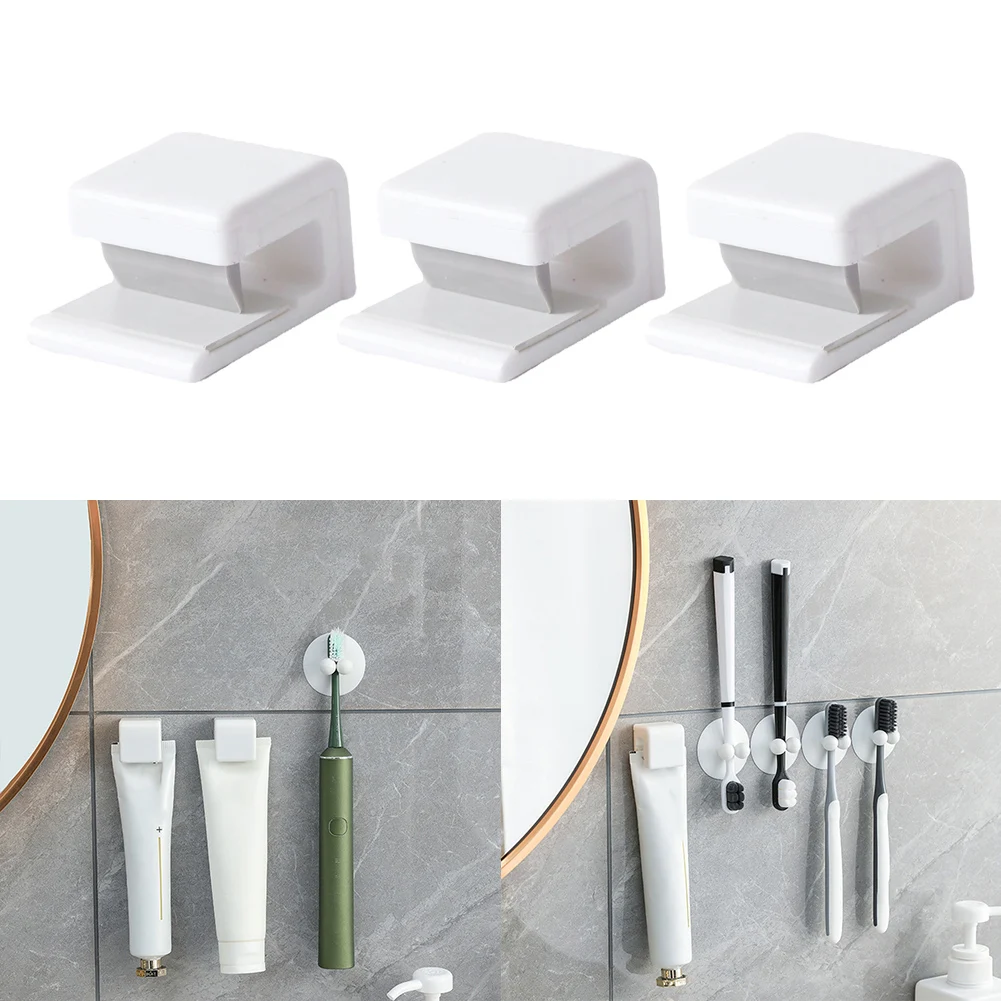 3pcs Toothpaste Holder Self Adhesive Dispenser Holder Wall Mount Home Organizer For Bathroom Storing Household Decoration
3pcs Toothpaste Holder Self Adhesive Dispenser Holder Wall Mount Home Organizer For Bathroom Storing Household Decoration