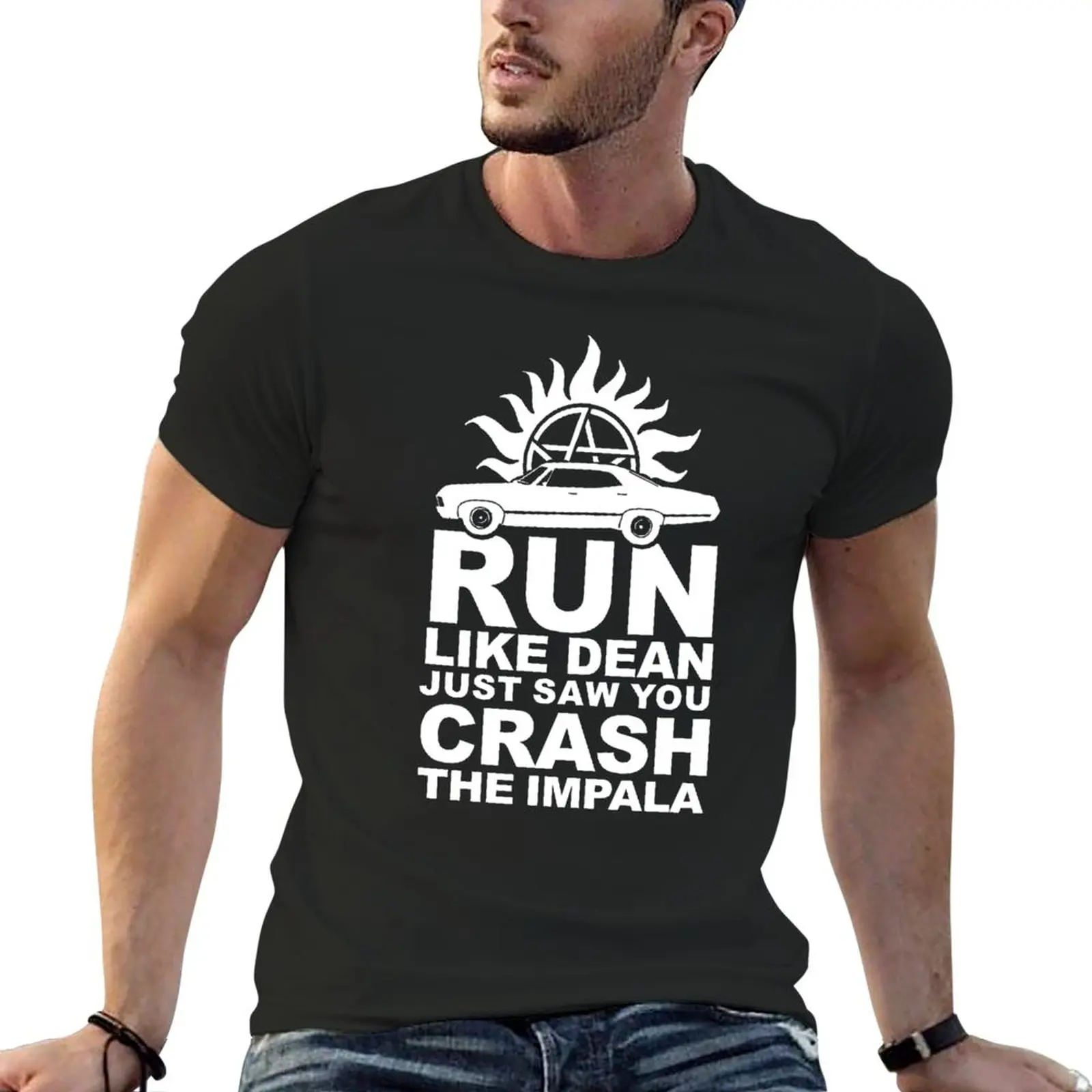 

Run like Dean just saw you crash the Impala T-Shirt Blouse korean fashion blanks quick-drying t shirt for men