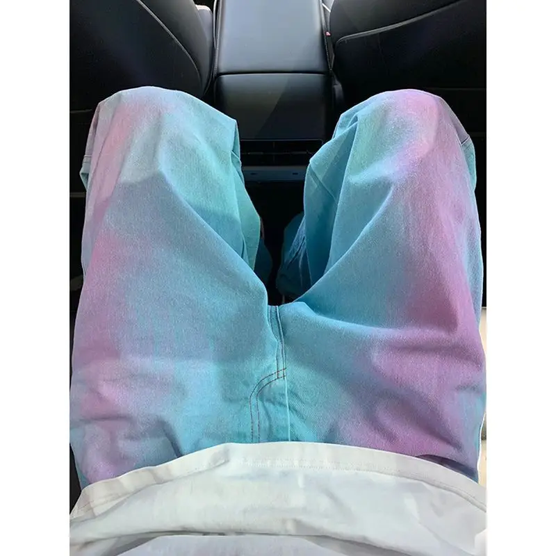 American Style Casual Spring Summer Straight Pants High Street Men Contrast Color Pockets Button Zipper Loose Middle Waist Jeans 
American Style Casual Spring Summer Straight Pants High Street Men Contrast Color Pockets Button Zipper Loose Middle Waist Jeans