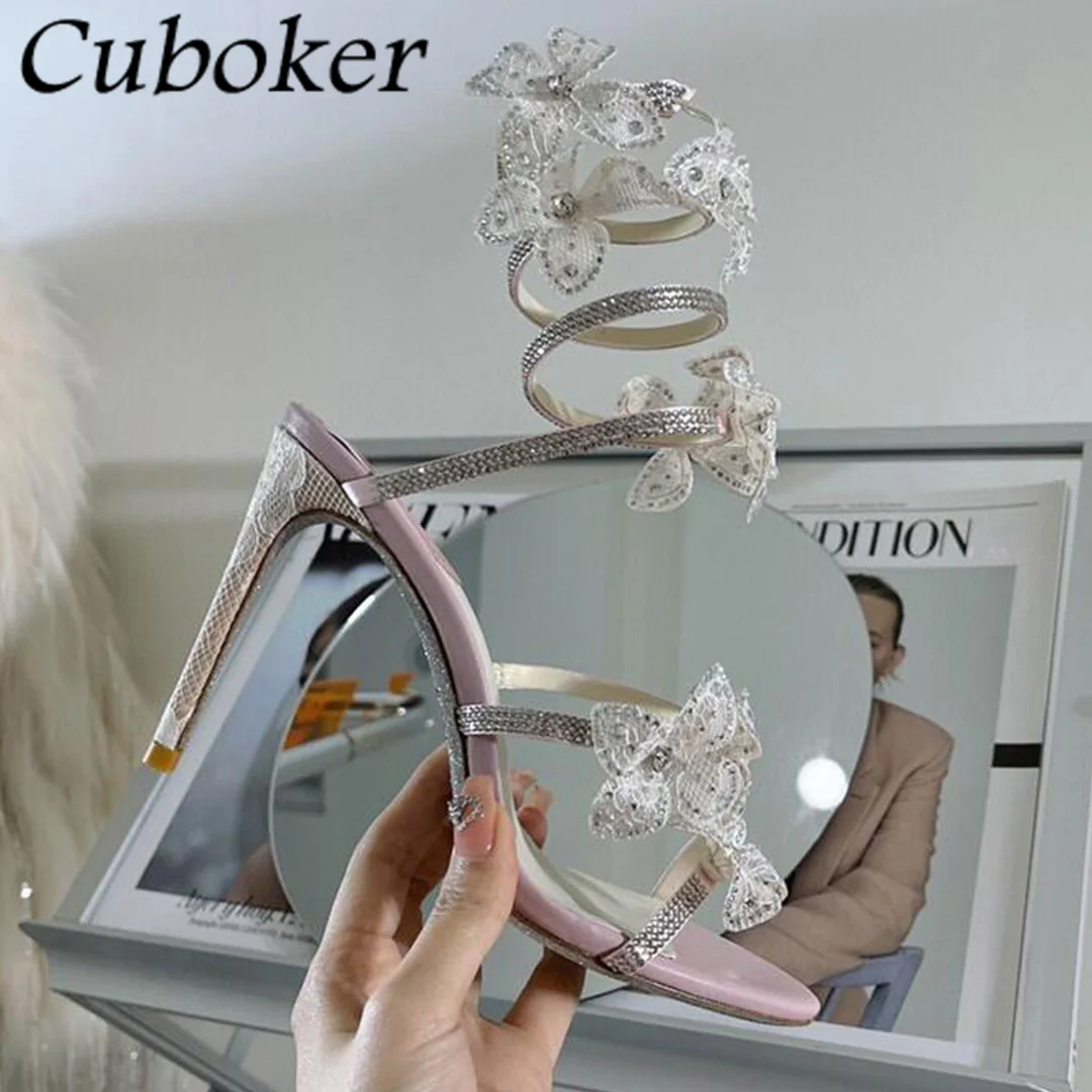 2022 Hot Summer Snake Ring High Heel Flower Sandals Lace Heel Ankle Strap Crystal Decor Ladies Pumps Wedding Party Sandals Women
2022 Hot Summer Snake Ring High Heel Flower Sandals Lace Heel Ankle Strap Crystal Decor Ladies Pumps Wedding Party Sandals Women