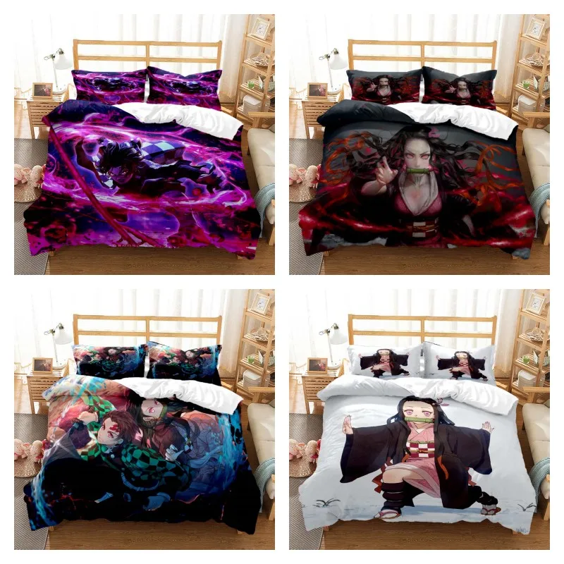 Cartoon digital printed polyester bedding set, three piece set, soft, high-end, atmospheric, comfortable, and soft couple gift
Cartoon digital printed polyester bedding set, three piece set, soft, high-end, atmospheric, comfortable, and soft couple gift