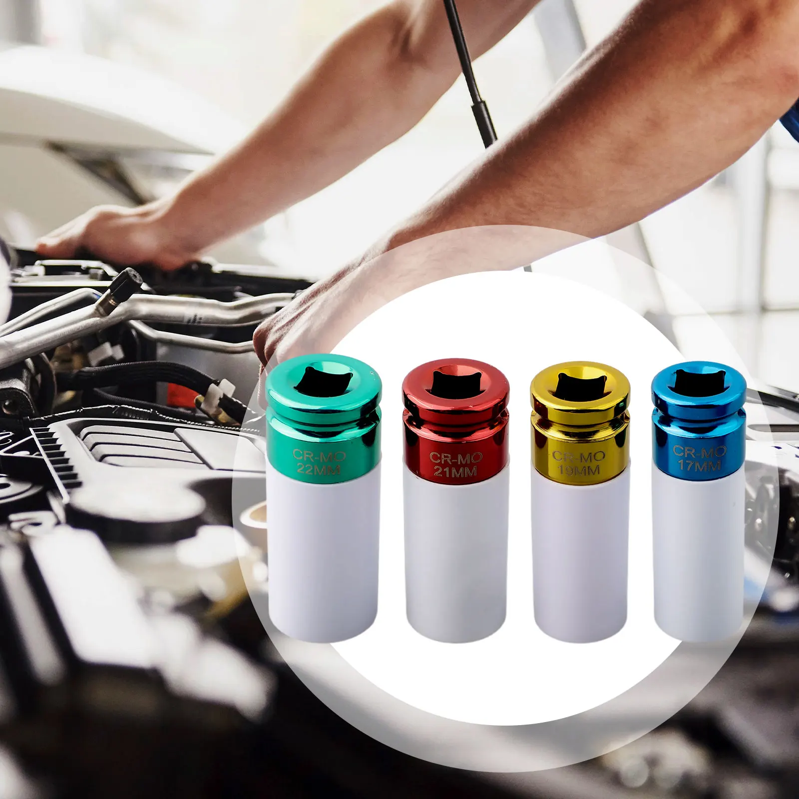 4PCS 17-22mm Tire Protection Sleeve Wall Impact Wheel Nut Socket Repair Wrench Hard Wearing Nylon Sleeve Manual Tool
4PCS 17-22mm Tire Protection Sleeve Wall Impact Wheel Nut Socket Repair Wrench Hard Wearing Nylon Sleeve Manual Tool