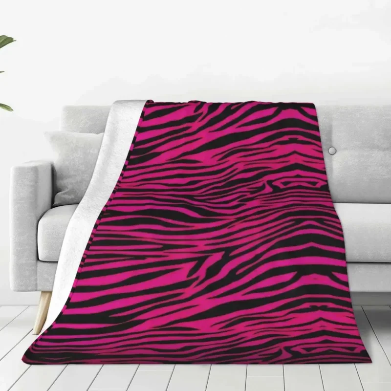 Gothic Pink Zebra Stripes Velvet Throw Blankets Blanket for Bed Office Soft Bedroom Quilt
Gothic Pink Zebra Stripes Velvet Throw Blankets Blanket for Bed Office Soft Bedroom Quilt
