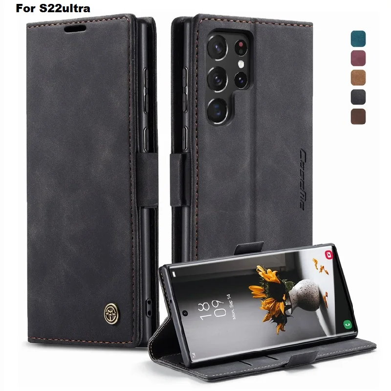 Leather Flip Case For Samsung Galaxy S22 Ultra Cover S22ultra Shockproof Wallet Card Case For Samsung S22 Ultra
Leather Flip Case For Samsung Galaxy S22 Ultra Cover S22ultra Shockproof Wallet Card Case For Samsung S22 Ultra