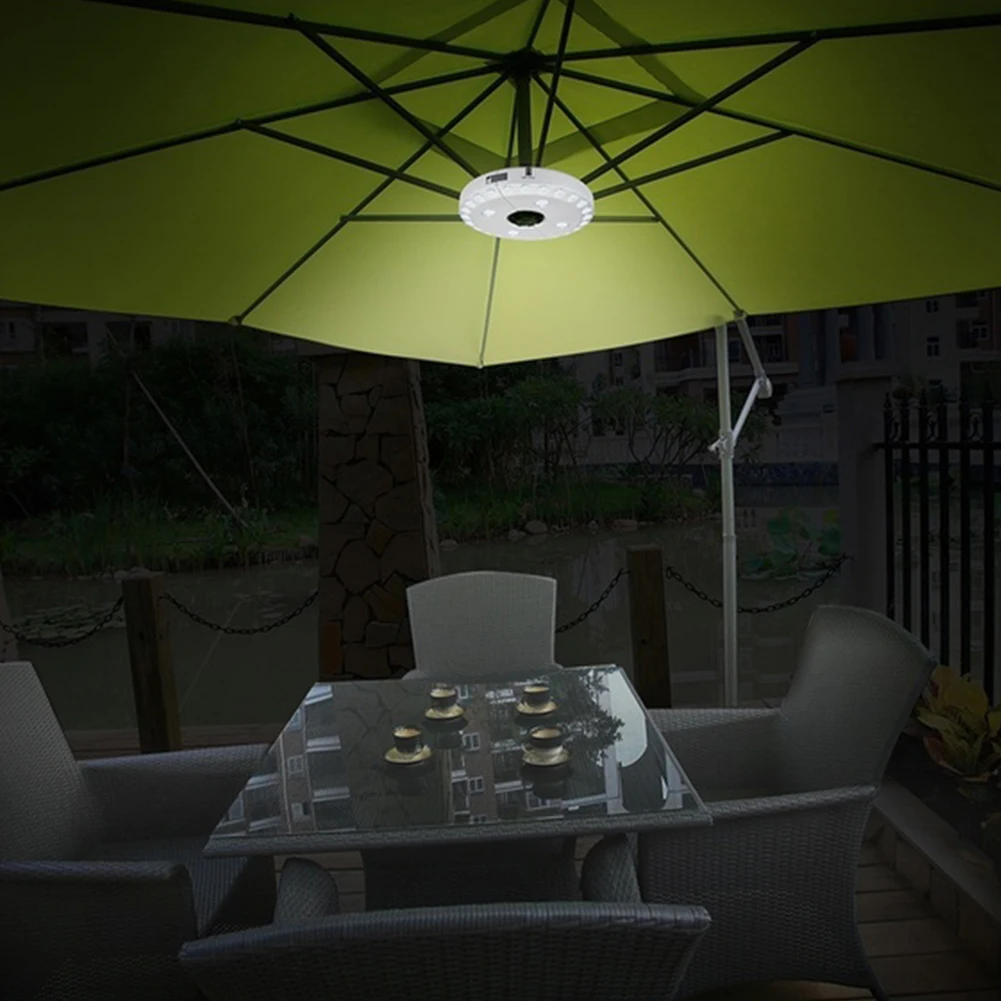 

4.5V 0.5W 100lum 28 LEDs Patio Umbrella Light Pole Tent Camp Light Lawn Lamp waterproof Garden Outdoor Lighting