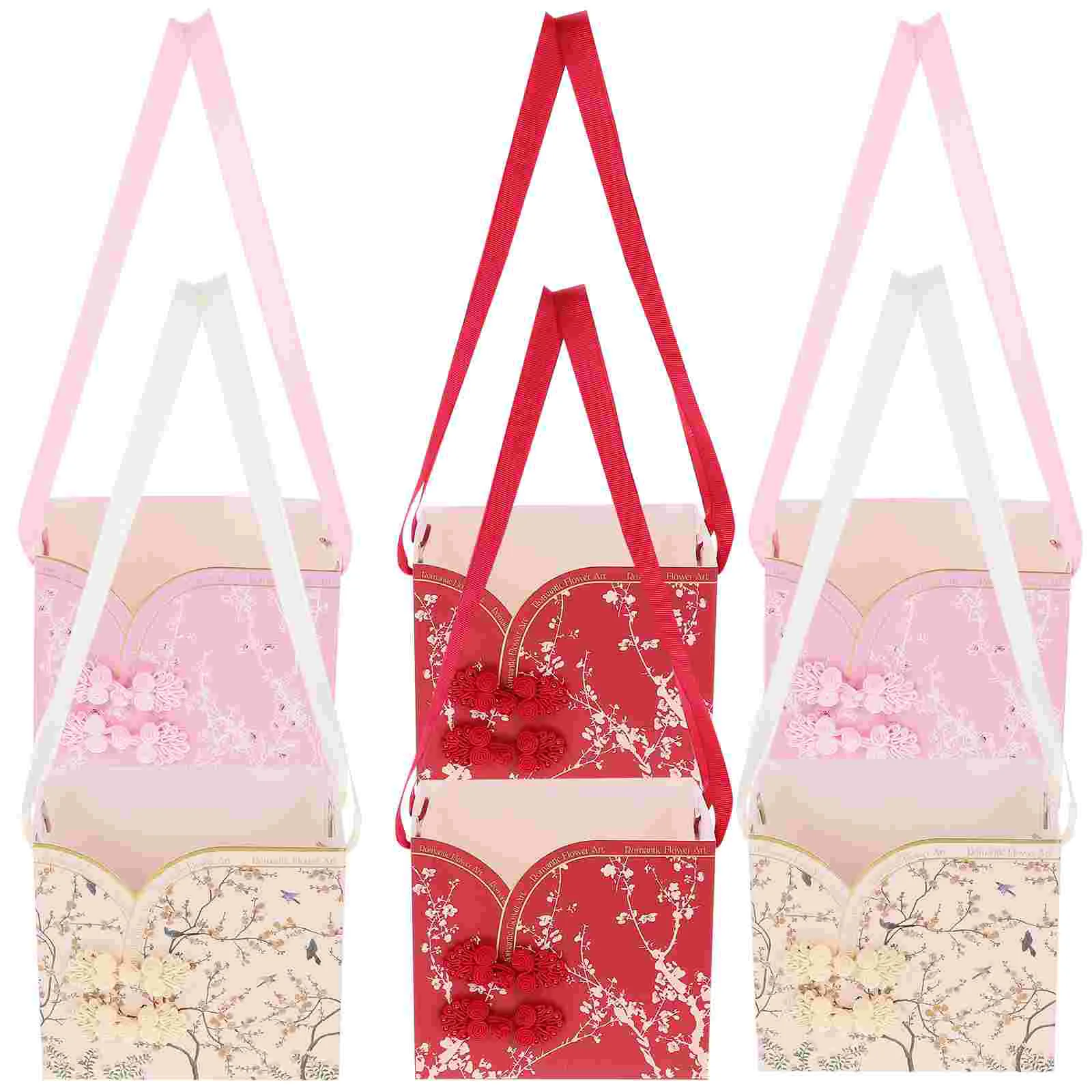 6 Pcs Flower Suitcase Gift Packing Bags Paper Multipurpose Pouch Container Tote Storage for Box
6 Pcs Flower Suitcase Gift Packing Bags Paper Multipurpose Pouch Container Tote Storage for Box