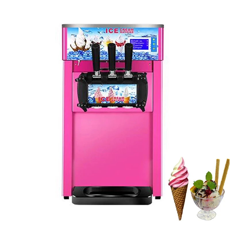 Commercial Soft Ice Cream Machine Stainless Steel Ice Cream Vending Machine Tricolor 2+1 Flavors Kitchen Appliances 1200W
Commercial Soft Ice Cream Machine Stainless Steel Ice Cream Vending Machine Tricolor 2+1 Flavors Kitchen Appliances 1200W