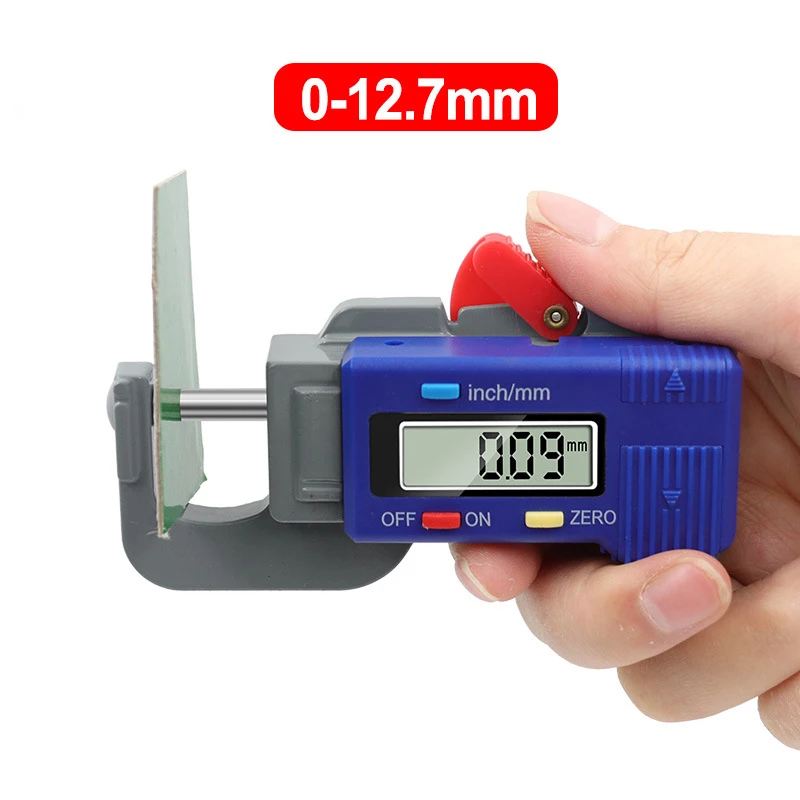

0-12.7mm Horizontal Digital Thickness Gauge Electronic Microgauge Jewelry Leather Thickness Width Measurement Instruments Tools