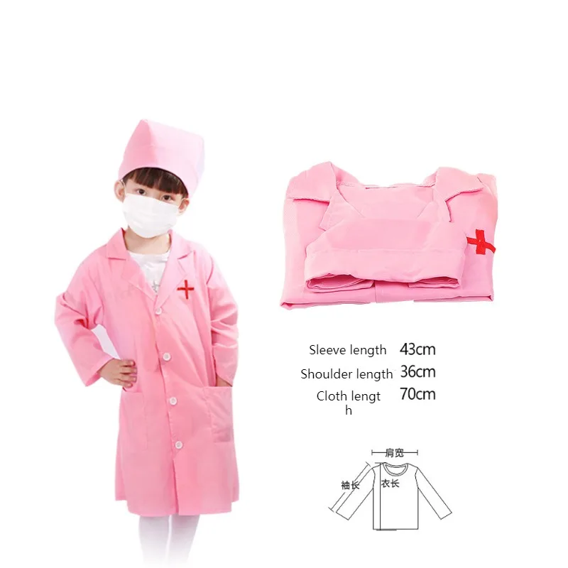 

Children Pretend Play Game Simulation Doctor Nurse Coat Role Kids Playing Clothes Costumes Kindergarten Puzzle Toys Set