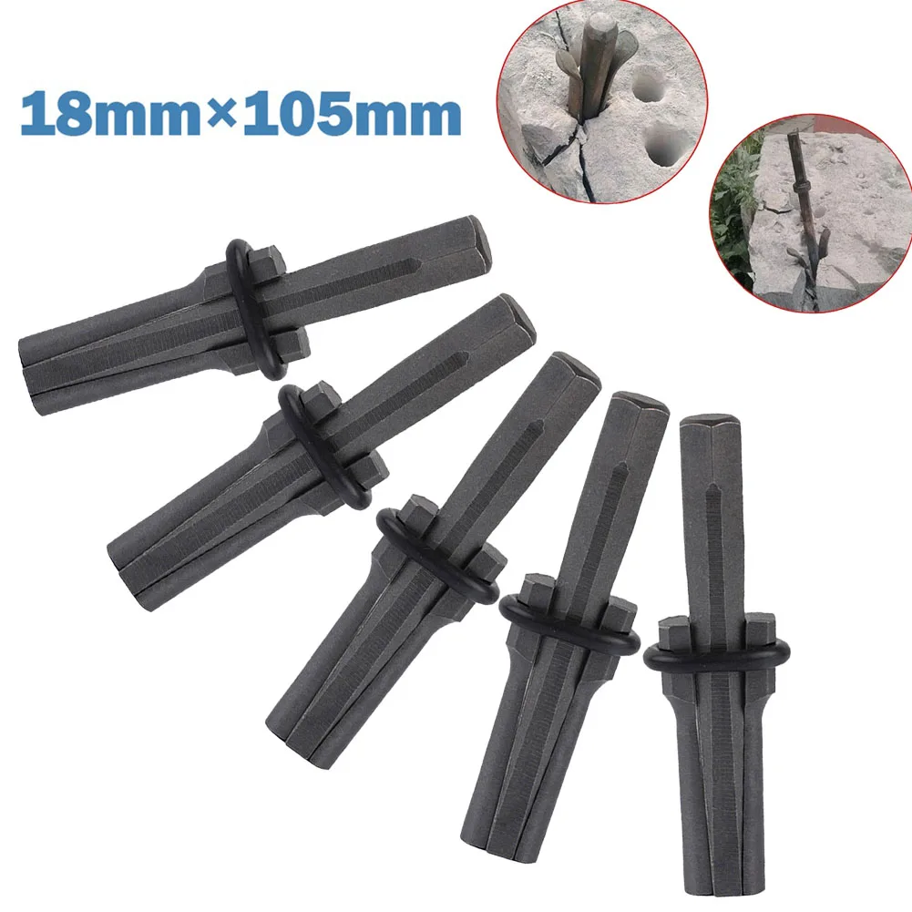 5 Pcs 18mm Metal Plug Wedges Concrete Rock Stone Splitters For Hard Stone Rock Granite Marble Basalt Splitting Tool Chisels
5 Pcs 18mm Metal Plug Wedges Concrete Rock Stone Splitters For Hard Stone Rock Granite Marble Basalt Splitting Tool Chisels