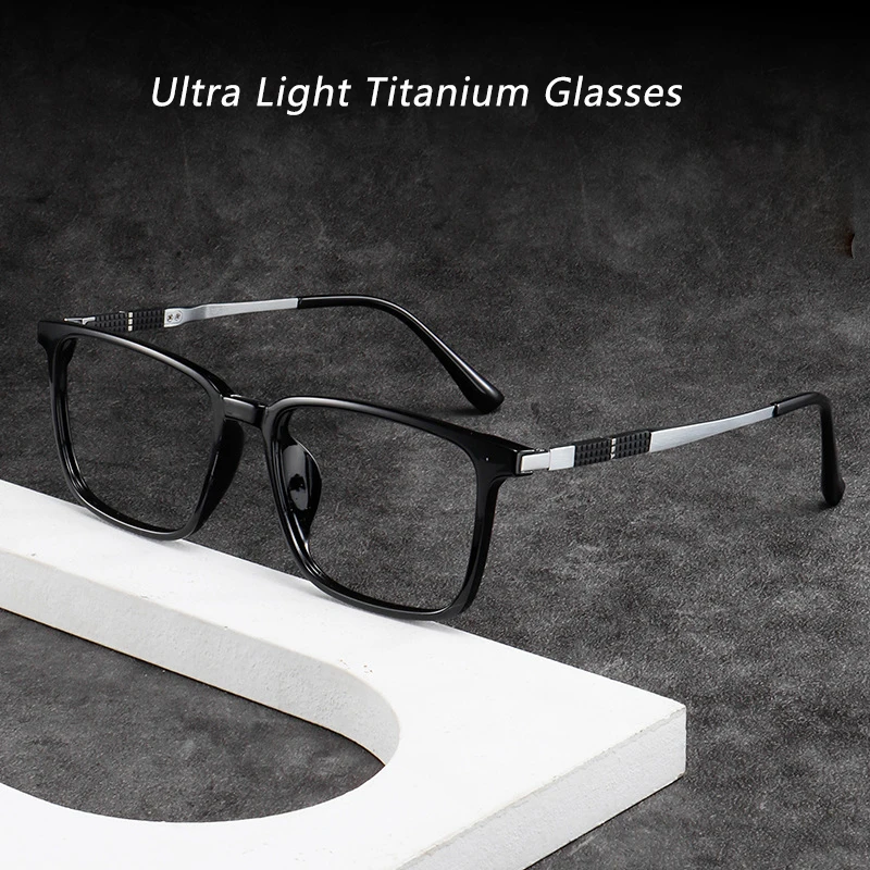 Large Size Glasses For Men Fashion Retro Square Eyewear Ultra Light Titanium TR90 Optical Prescription Eyeglasses Frames 7008
Large Size Glasses For Men Fashion Retro Square Eyewear Ultra Light Titanium TR90 Optical Prescription Eyeglasses Frames 7008
