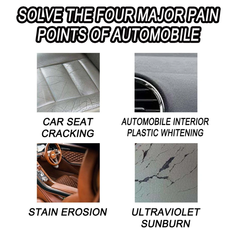 Plastic Retreading Agent Auto Interior Renovated Coating for Dashboard for SEAT Maintenance Care Agent
Plastic Retreading Agent Auto Interior Renovated Coating for Dashboard for SEAT Maintenance Care Agent