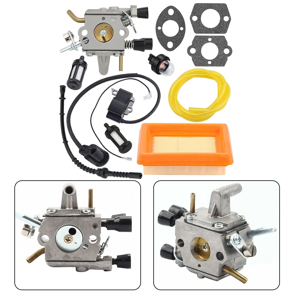 1set Carburetor With Gasket Filter Ignition Coil Kit For STIHL FS120 FS200 FS250 FS300 Trimmer Garden Tools Accessories
1set Carburetor With Gasket Filter Ignition Coil Kit For STIHL FS120 FS200 FS250 FS300 Trimmer Garden Tools Accessories
