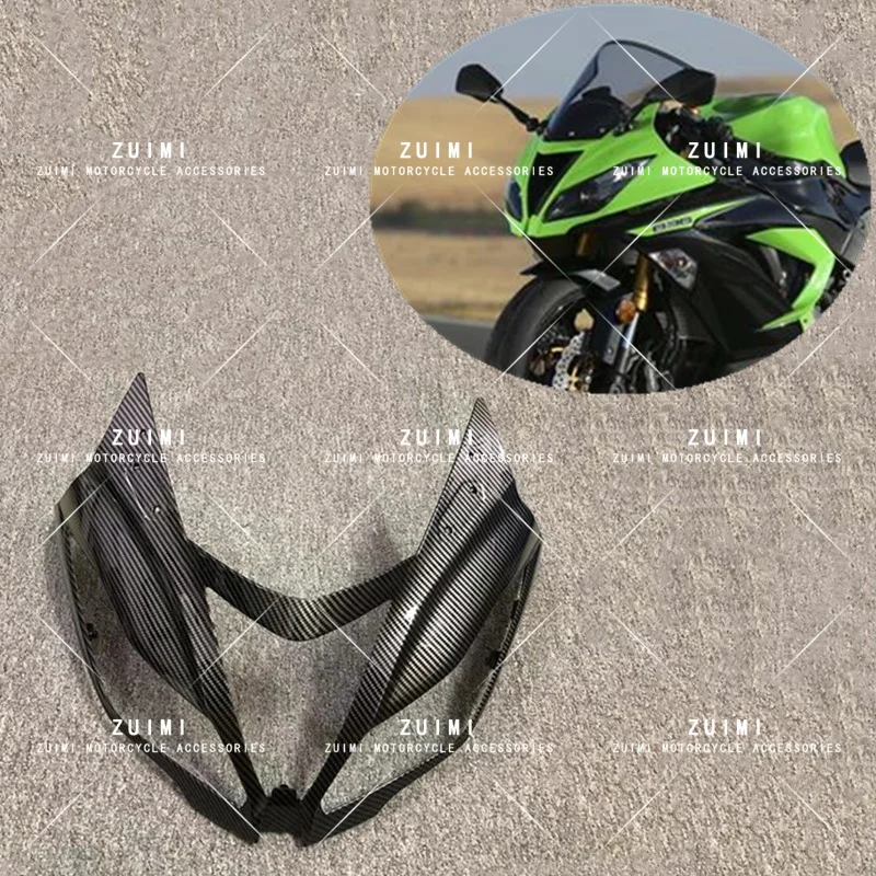 Motorcycle Carbon Fiber Paint Upper Front Fairing Cowl Nose Fit For Kawasaki Ninja ZX6R ZX363 2013-2018 2017
Motorcycle Carbon Fiber Paint Upper Front Fairing Cowl Nose Fit For Kawasaki Ninja ZX6R ZX363 2013-2018 2017