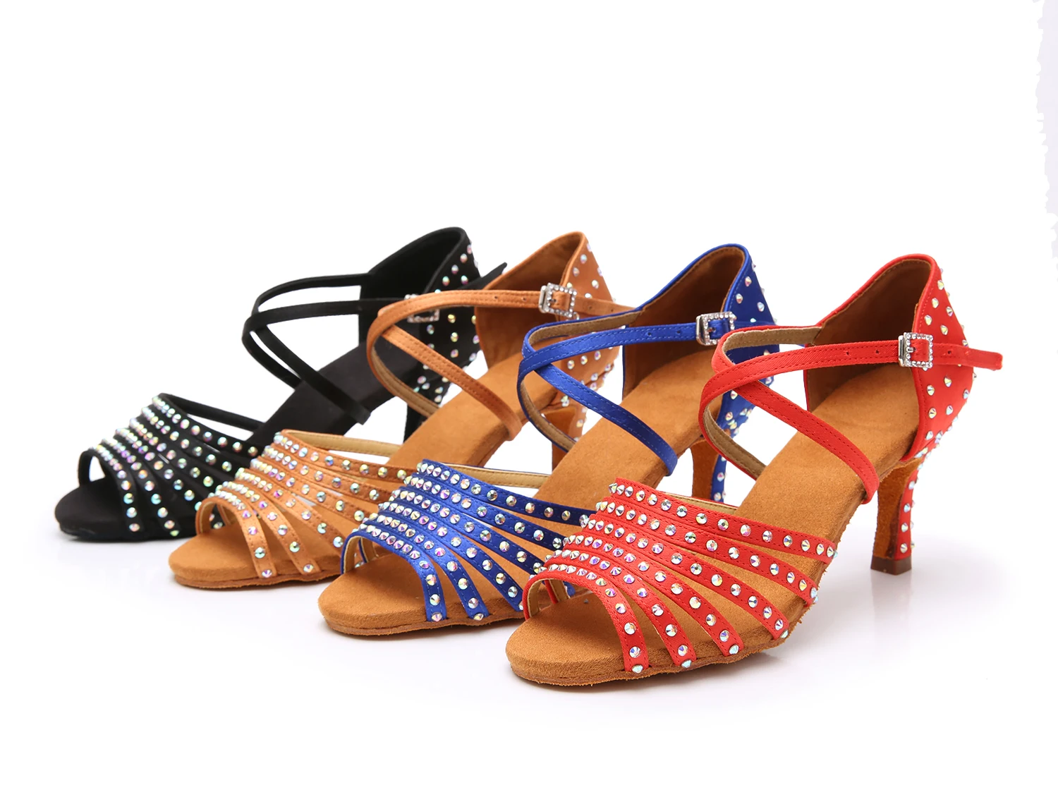 Women Latin Dance Shoes with Rhinestone Indoor Tango Ballroom Dance Shoes for Ladies Sandals Girls Salsa Party Dance Shoes 5/7cm
Women Latin Dance Shoes with Rhinestone Indoor Tango Ballroom Dance Shoes for Ladies Sandals Girls Salsa Party Dance Shoes 5/7cm
