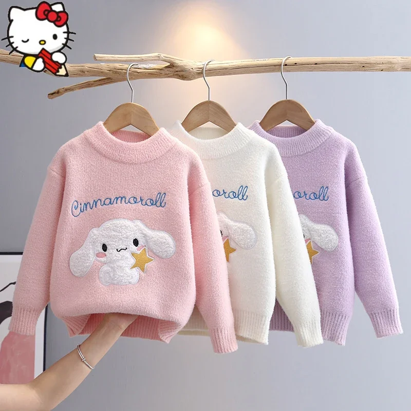 Sanrio Cinnamoroll Kuromi My Melody Kawaii Cartoon Children's Sweater Fall and Winter New Padded Warm New Fashion Sweet Sweater
Sanrio Cinnamoroll Kuromi My Melody Kawaii Cartoon Children's Sweater Fall and Winter New Padded Warm New Fashion Sweet Sweater