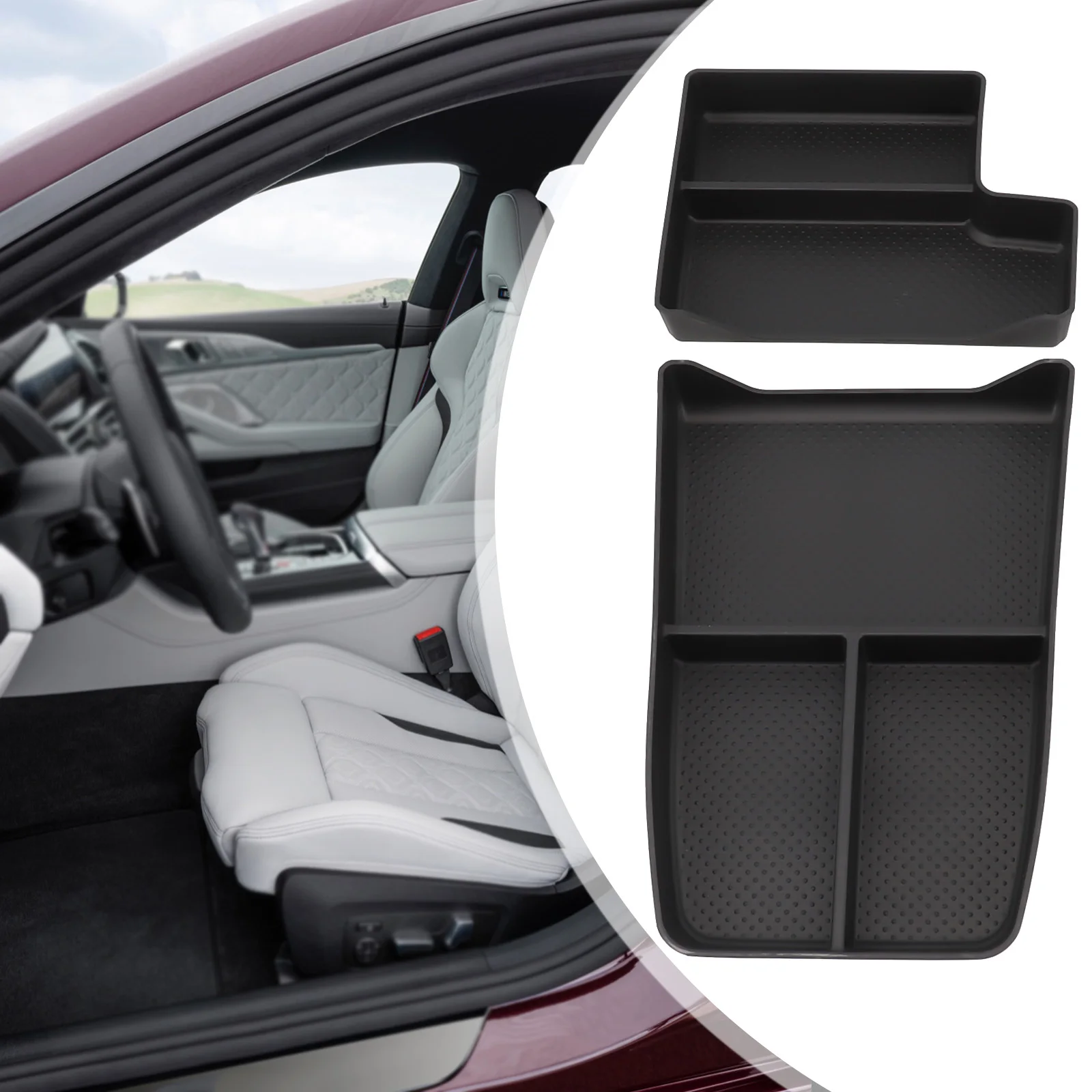 Portable Car Storage Box Holder Interior Accessories 2pcs Black For BMW X1 2023-2024 Storage Box For BMW X1 2023-2024
Portable Car Storage Box Holder Interior Accessories 2pcs Black For BMW X1 2023-2024 Storage Box For BMW X1 2023-2024