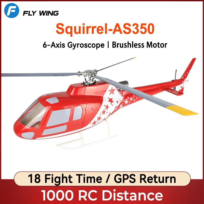 Flywing As350 Squirrel Rc Helicopter Simulation Remote Control Model Gps Self-stabilizing Non-atol 450 Adult Boy Toy RTF/PNP
Flywing As350 Squirrel Rc Helicopter Simulation Remote Control Model Gps Self-stabilizing Non-atol 450 Adult Boy Toy RTF/PNP